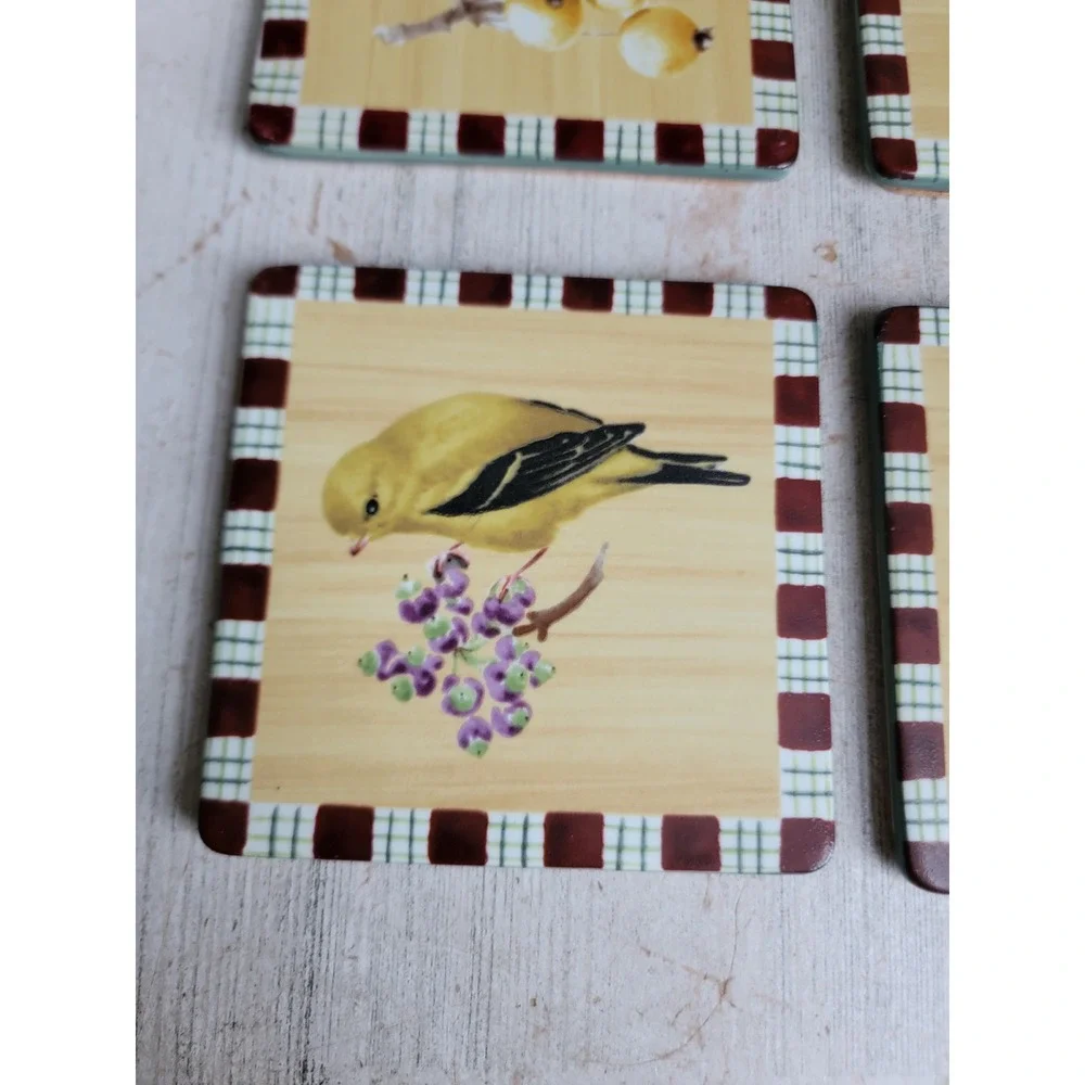 Lenox coaster winter greetings everyday bird coaster set Xmas home